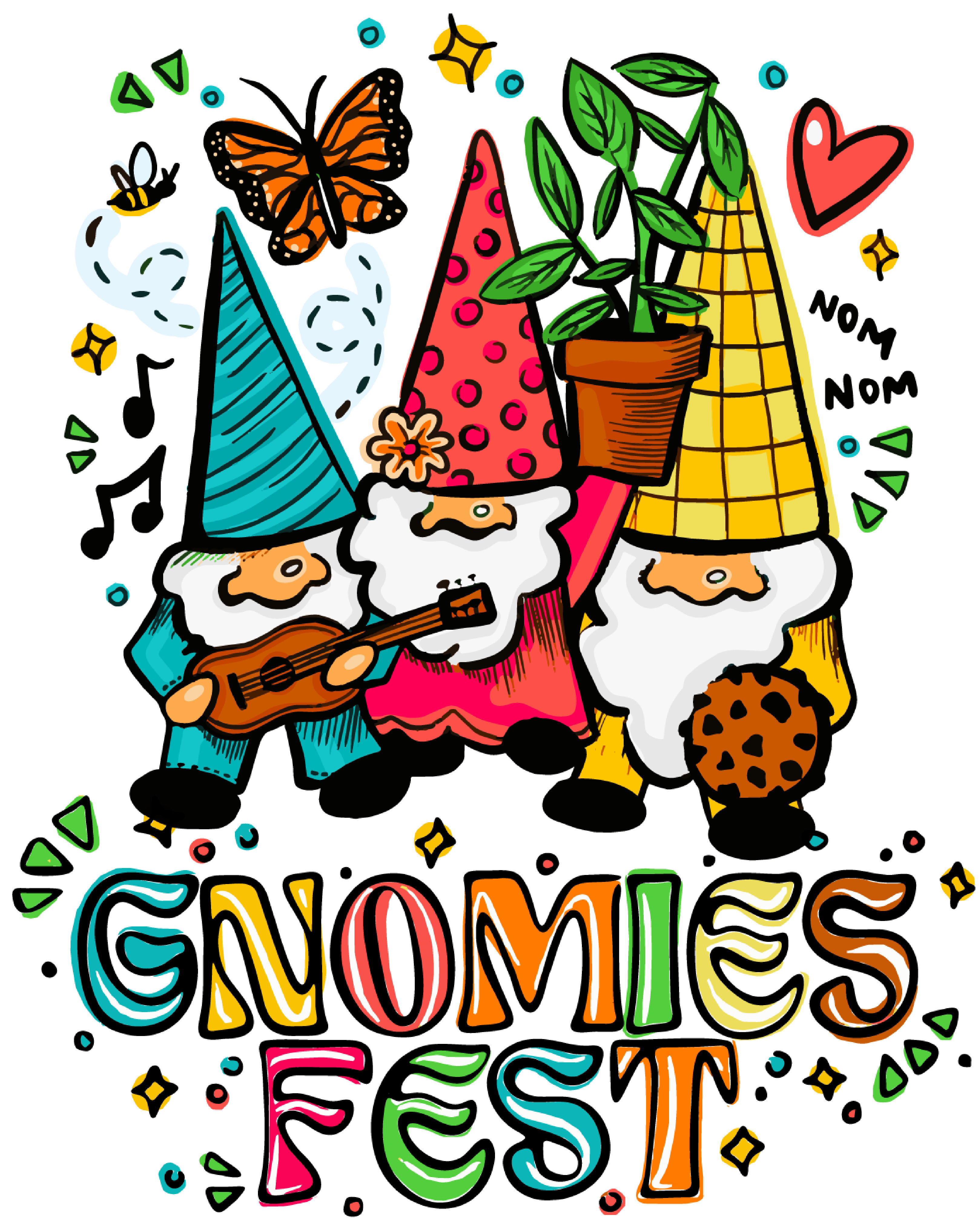 Gnomies Fest Live Printed T-Shirt